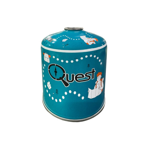 Газовий балон різьбовий бутановий Quest, 450гр (BRS)