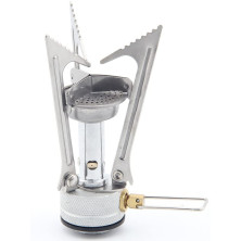 Набір Газовий пальник BRS-1 складний + Газовий балон різьбовий бутановий Quest, 450гр