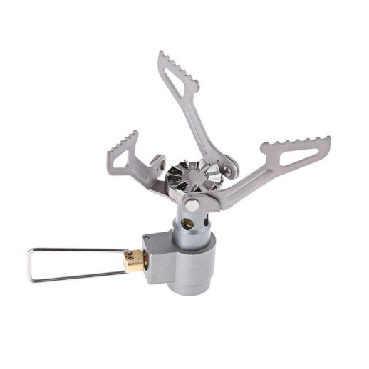 Набір Газовий пальник титановий BRS-3000T + Газовий балон різьбовий бутановий Quest, 450гр