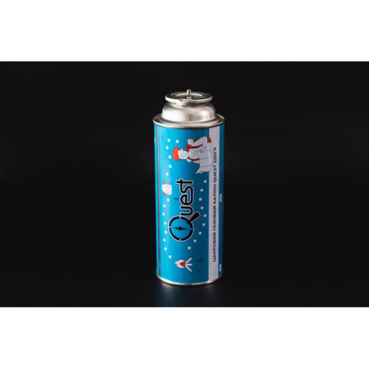 Газовая горелка BRS-99 + Газовый баллон цанговый бутановый Quest, 220гр