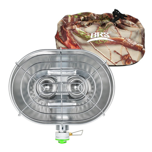 Газовый обогреватель BRS-H22 + Газовый баллон резьбовой бутановый Quest, 450гр