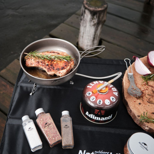 Набор Газовая горелка BRS-73 + Газовый баллон резьбовой Adimanti, 230гр