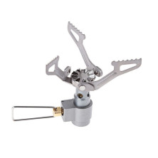 Набор Газовая горелка титановая BRS-3000T + Газовый баллон резьбовой бутановый Quest, 450гр